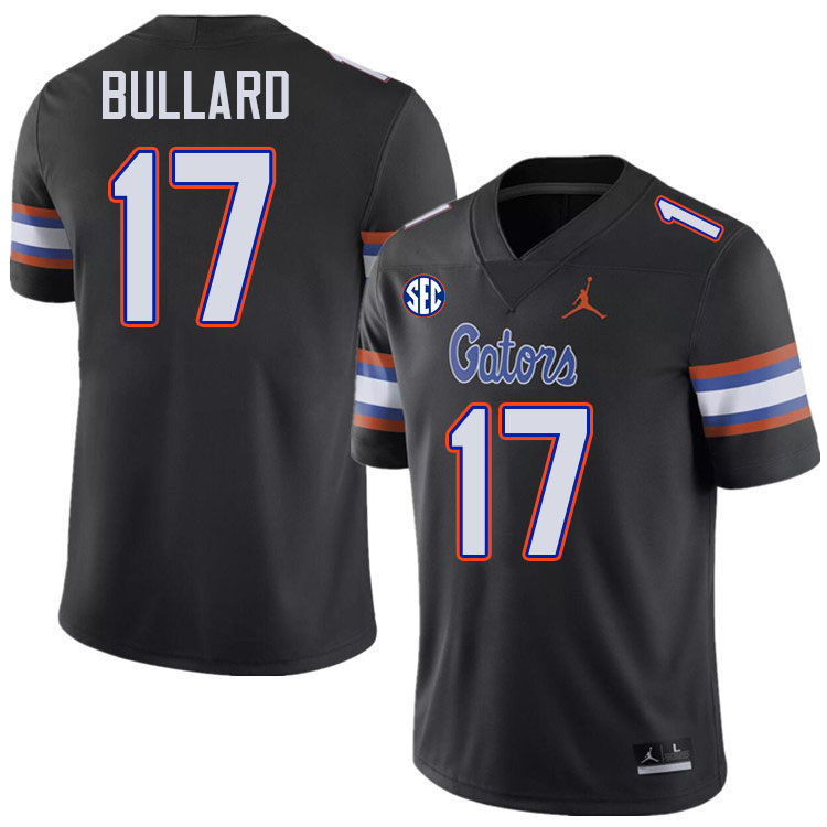 Florida Gators #17 Titus Bullard College Football Jerseys Stitched-Black